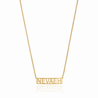 Customised Name Pendant Chain - (Font 6)