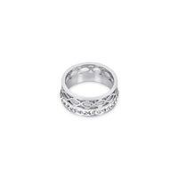 Mosaic Stone Ring - Silver