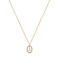 Chandelier Initial Necklace - Gold