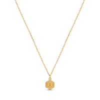 Hex Initial Necklace - Gold