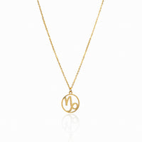 Star Sign Pendant Necklace - Gold